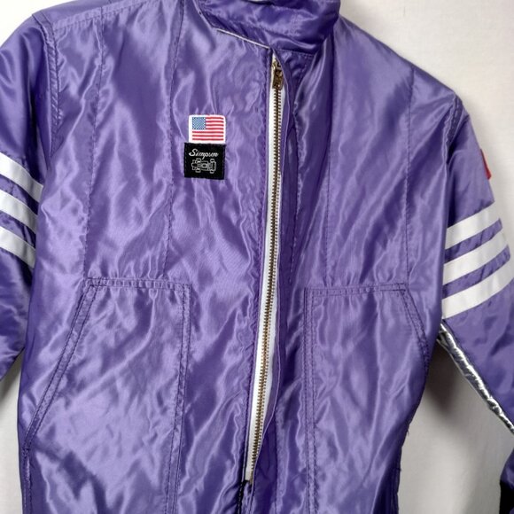 Vintage Simpson Racing Jacket Women Small Purple Double Layer Driving - Picture 12 of 16